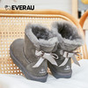 EVERAU蝴蝶结短靴雪地靴皮毛一体防滑防泼水女鞋EA3005 商品缩略图7