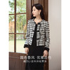 【年终特卖】熙世界2025秋冬款小香风千鸟格短外套丝绒吊带连衣裙两件套装女 商品缩略图1