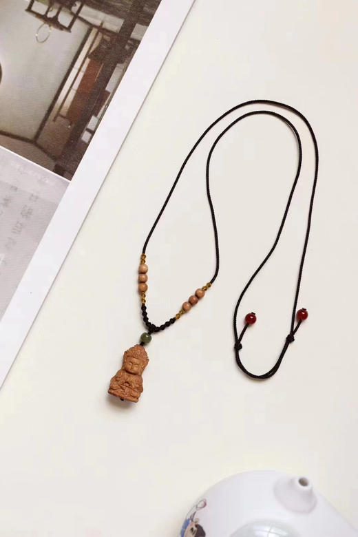 老山檀香【观音】吊坠 商品图0