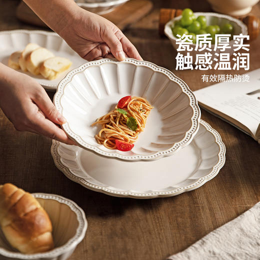 摩登主妇陶瓷碗家用餐具盘子碗具套装饭碗2024新款餐盘汤碗米饭碗 商品图3