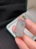 18k金冰飘花翡翠平安牌吊坠 商品缩略图1