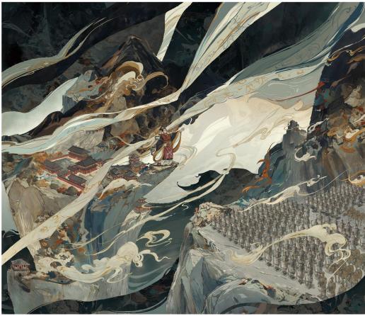 The Insane Artists 大秦赋NO.8804/C 涤纶柔丝 商品图0