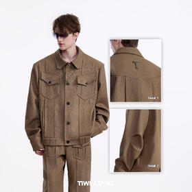 TIWILLTANG启世录“麟次栉裥“明线链条夹克