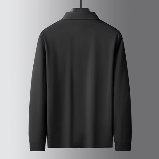 【新款DK】大依优型大码长袖Polo衫锦氨无痕翻领男士加肥加大休闲大码男装宽松长袖体恤上衣 商品图4