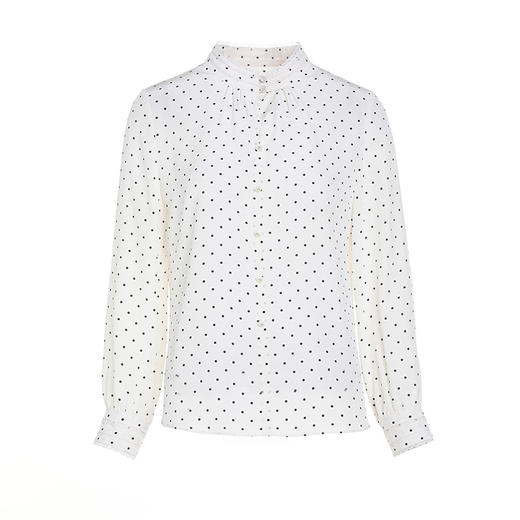 乔万尼衬衫女上衣新款复古波点法式设计EM3C422 商品图4