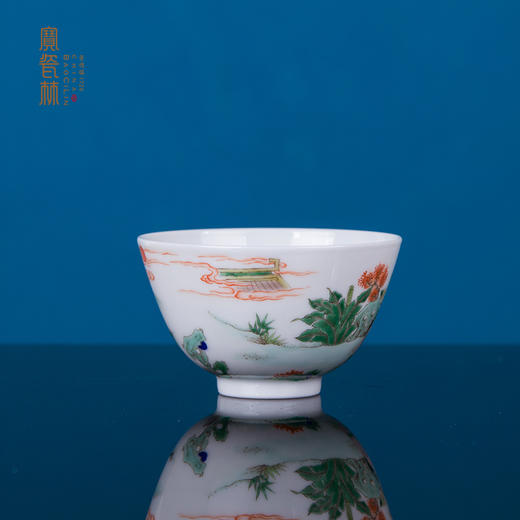 青花五彩李白斗酒主人杯 商品图2