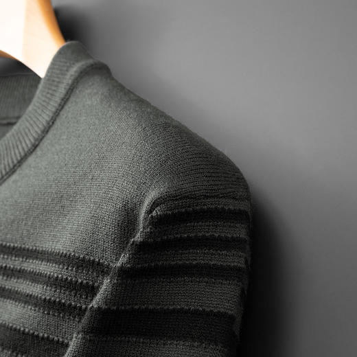 【新款DPF】大依优型大码毛衣针织衫毛衫休闲加肥加大男士胖子大码内搭上衣打底衫 商品图8