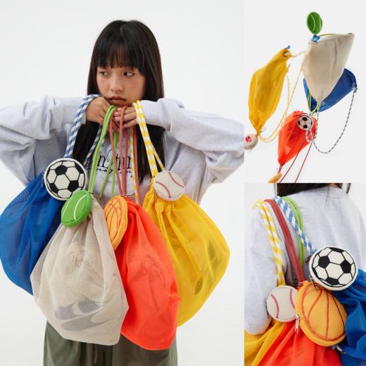 CryingCenter运动网球足球棒球篮球网布多用手绳零钱多巴胺健身包 商品图0