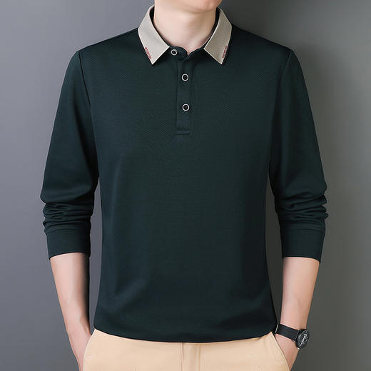 【Q】【加绒+常规】【新款DCS】大依优型大码男士长袖卫衣商务休闲上衣加肥加大胖子舒适保暖打底 商品图12