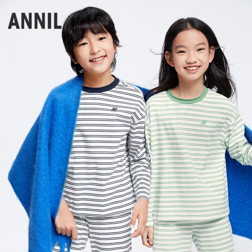 男女童长袖家居服套装秋季新款安奈儿童装JM431556 商品图0