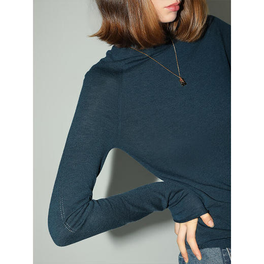 COCOBELLA[72支3股100%水溶羊毛]细腻针织衫打底毛衣MZ3117 商品图1