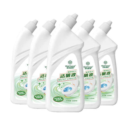 生机森林洁厕灵瓶装 520ml*5瓶 去垢去污 温和配方 商品图3