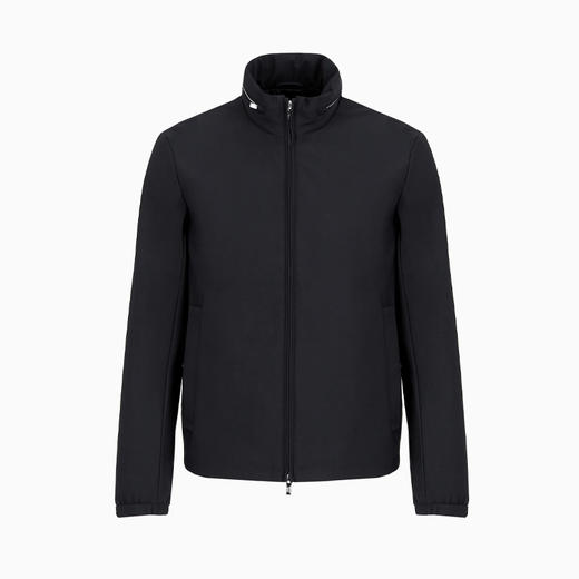 【一】EMPORIO ARMANI 阿玛尼 男士带可拆卸风帽的全拉链尼龙夹克外套 黑色 8N1BD2 1NZAZ 0999 商品图0