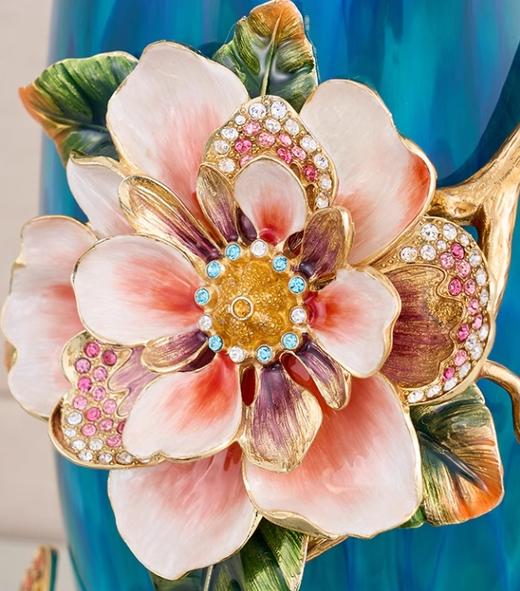 【彼达思】罗比罗丹绽放花瓶A珐琅彩工艺礼品摆件玄关礼品摆件 商品图1