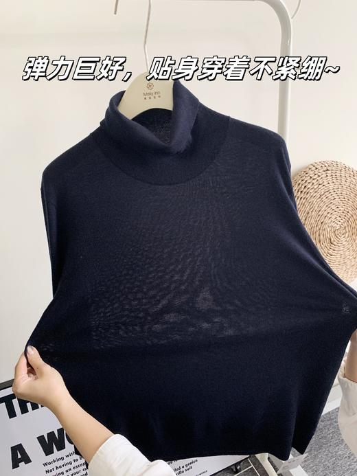 【现货】100%羊绒【高领】针织衫，L码220g，整件采用经典单面组织，质感高级，做工细致，简洁又时尚，JF03 商品图10