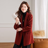 双面呢羊毛大衣，气质名媛呢子西装毛呢外套HR-QIXFS248808 商品缩略图1