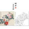 俞致贞花鸟工笔画白描底稿《富贵春长》牡丹斗方临摹勾线高清打印稿ZZ23 商品缩略图0