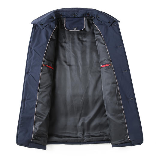 【棉衣】【可拆衣领】【新款DWP】大依优型大码翻领夹克加棉棉衣外套风衣加肥加大肥佬休闲商务上衣男士胖子 商品图6