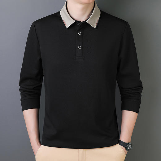 【Q】【加绒+常规】【新款DCS】大依优型大码男士长袖卫衣商务休闲上衣加肥加大胖子舒适保暖打底 商品图5