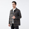 IN AND ON 羊毛格纹衬衫款双面呢大衣 20910 商品缩略图1
