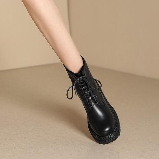 ZHR则则时尚甜酷经典马丁靴短靴女2024新款百搭复古靴子简约女鞋 商品图7