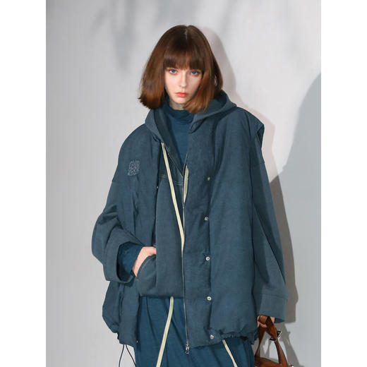 COCOBELLA[可溯源安心羽绒]90白鸭绒马夹秋冬炒色上衣WS3006 商品图1