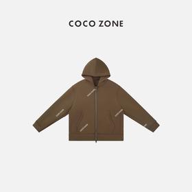 COCO ZONE 2024美拉德休闲风空气层纯色双头拉链外套24C10137