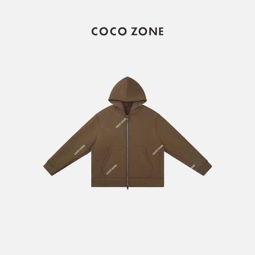 COCO ZONE 2024美拉德休闲风空气层纯色双头拉链外套24C10137 商品图0