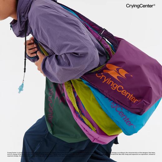 CryingCenter 多色斜挎撞色便携尼龙背包 哭喊中心 商品图0