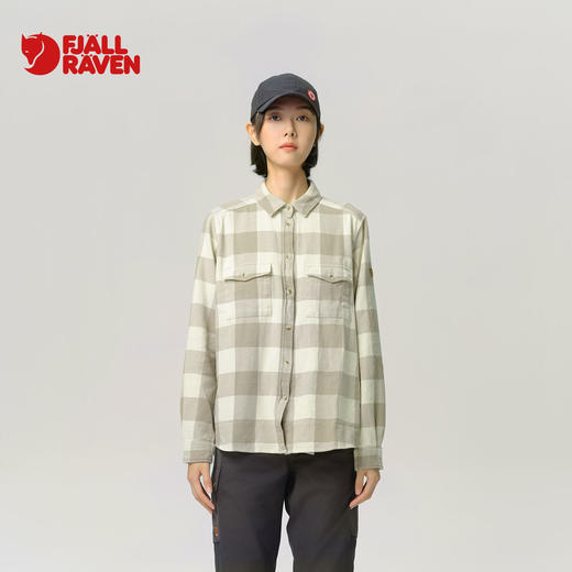 北极狐 女士格子衬衫 2024秋冬新款 双面磨毛长袖衬衣86999 商品图0