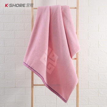 金号毛巾纯棉高档运动浴巾 加厚加大洗澡巾 紫色 150*73cm 480g 商品图1