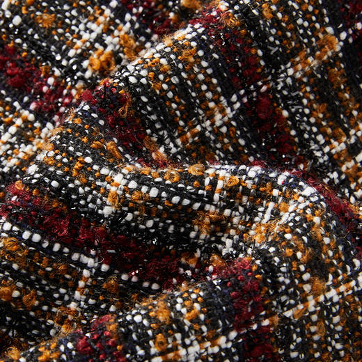 IN AND ON 意大利进口花呢经典圆领小香风外套 53821 商品图2