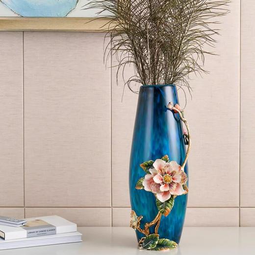 【彼达思】罗比罗丹绽放花瓶A珐琅彩工艺礼品摆件玄关礼品摆件 商品图3