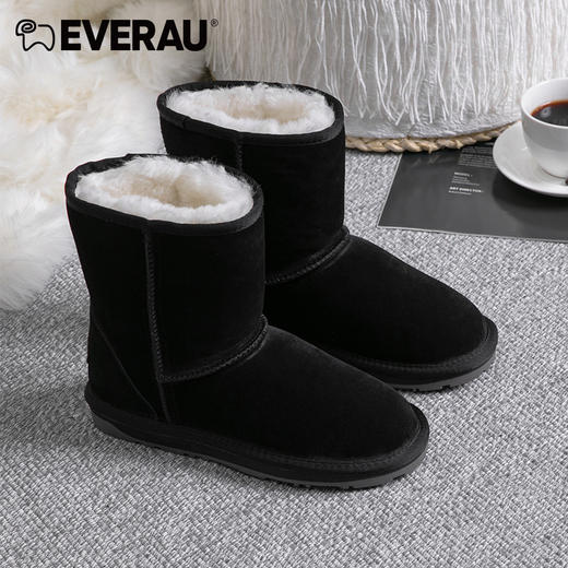 EVERAU中筒绒面经典男女同款雪地靴EA3133 商品图6