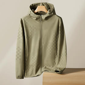 【Q】【加绒】【新款DPF】大依优型大码薄绒外套男宽松加肥加大码上衣男士胖子休闲商务夹克