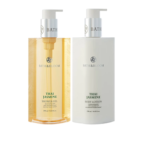 BATHBLOOM茉莉沐浴露茉莉身体乳250ml+250ml  A-3266