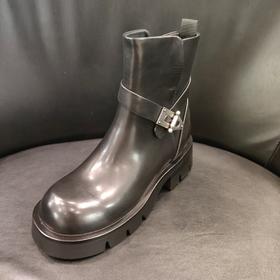 LFGJ凌介女鞋  18301  时尚百搭牛皮短靴