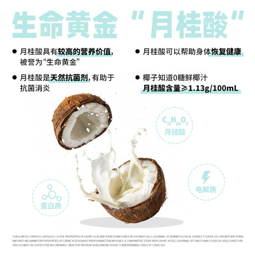 椰子知道 0糖鲜椰汁 200ml 多规格组合 商品图3