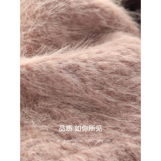 COCOBELLA温柔风环保皮草外套女质感丰盈长毛绒大衣WL3006-2 商品图4