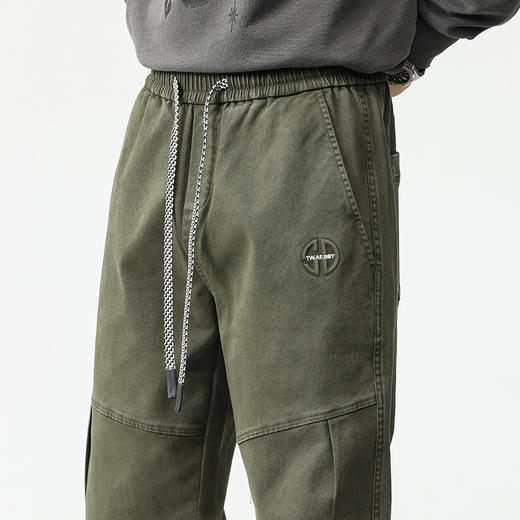 【纯棉】【新款DQ】大依优型大码束脚休闲长裤男舒适休闲简约百搭加肥加大男装潮款 商品图6