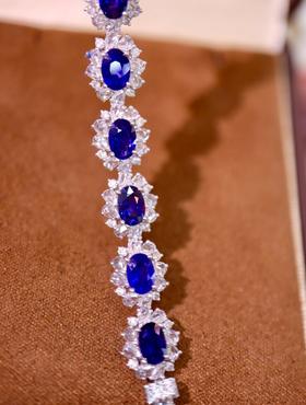 9.25克拉蓝宝石手链