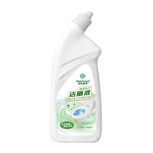 生机森林洁厕灵瓶装 520ml*5瓶 去垢去污 温和配方 商品图2