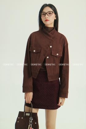 【门店同款】ENJOY冬季自由意志复古立领麂皮绒外套 159506476