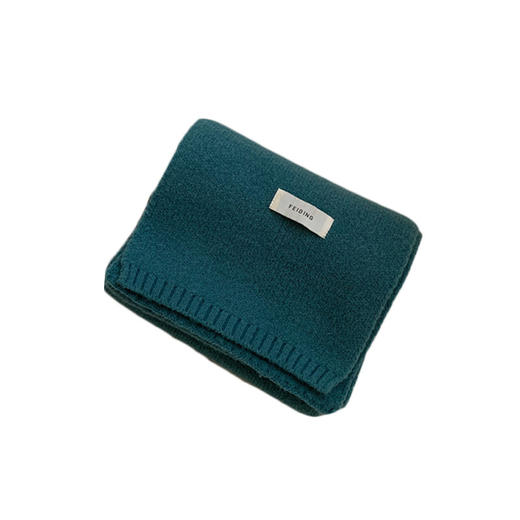 【韩版ins保暖纯色围巾】秋冬季 百搭时尚学生针织小围脖男新款毛线围巾 商品图3