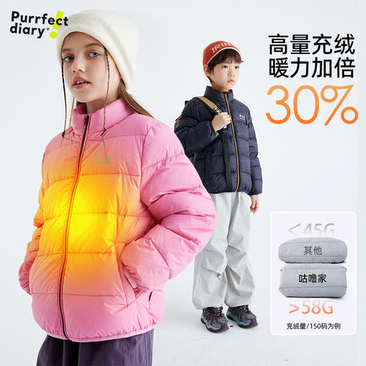 fx-【泡芙轻羽绒】轻暖0压 3倍柔软】亲子款超轻立领羽绒服 PDWT2425 商品图2
