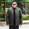 【加绒】【新款DTX】大依优型大码立领皮夹克PU加绒棉衣外套加肥加大肥佬休闲上衣男士胖子秋冬 商品缩略图8