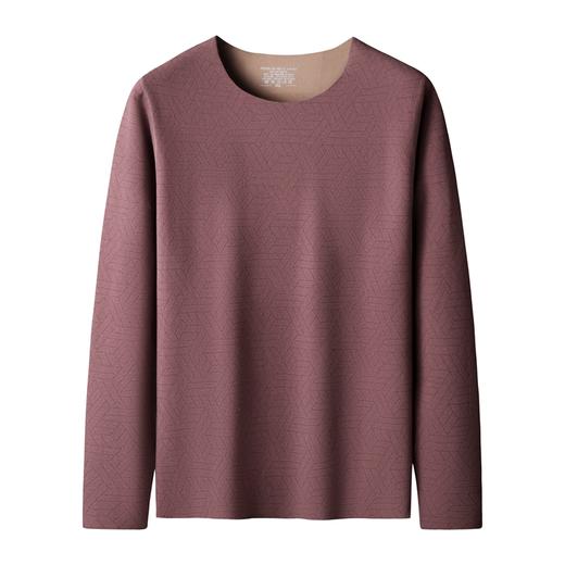 【德绒保暖】【新款DSF】大依优型大码男装直条纹德绒保暖上衣内衣弹力加绒舒适保暖秋衣 商品图2