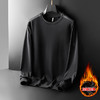 【新款DPF】大依优型大码加绒卫衣圆领长袖加肥加大休闲运动上衣男打底衫胖子 商品缩略图3
