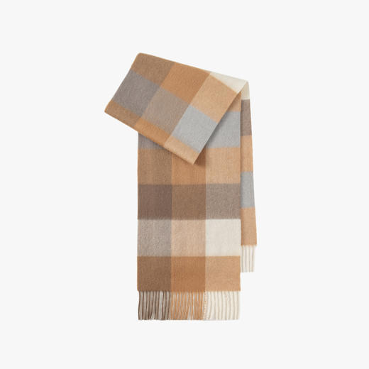 秋冬季【韩版羊毛围巾】高级百搭加长款 简约女士格子冬季爆款百搭男士围脖 商品图7