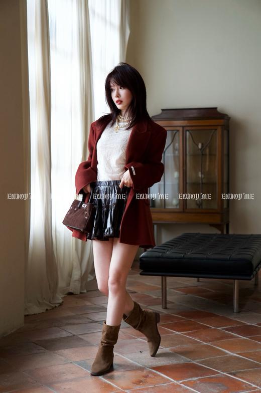 【门店同款】ENJOY冬季柔韧与共落日逃跑西装大衣 159495025 商品图5